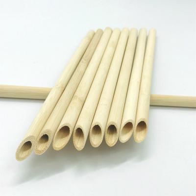 China Sustainable Oblique Bamboo Drinking Straw Natural Bamboo Straw Factory Direct Alternative to Plastic Straw for sale