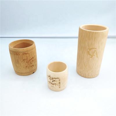 China Viable Factory Wholesale Biodegradable Black Coffee Bamboo Cup and Saucer for sale