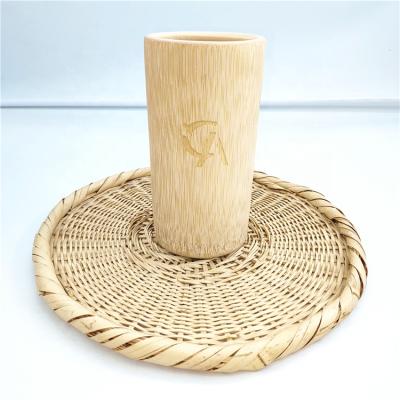 China Factory Wholesale Sustainable Bamboo Cup Natural Bamboo Coffee Mug for sale