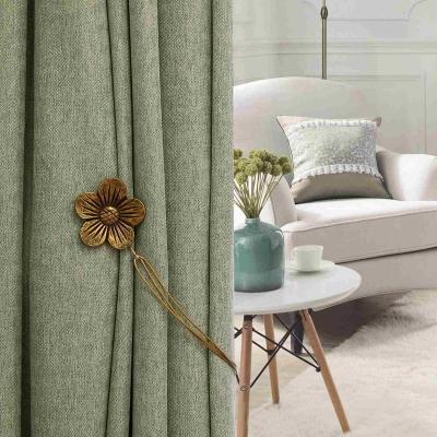 China Eco-friendly Hot Selling Magnetic Decorative Curtain Tieback Resin Flower Curtain Holdback Window Curtain Buckle Holder In Amazon for sale