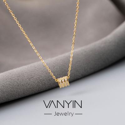 China Fashion Custom Jewelry S925 Sterling Silver Female Wholesale A213 Personalized Small Size Environmental Friendly Necklace Jewelry Fashion Pendant for sale