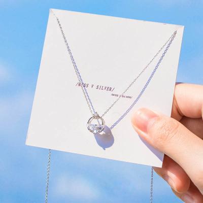 China Environmentally friendly luxury fashionable sterling silver creative necklace women's INS jewelry personality Valentine's Day A265 accessories A265 for sale