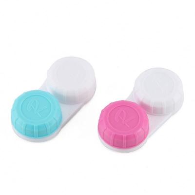 China Factory price durable contact lens case small and portable beautiful contact lens case simple new size contact lens case popular wholesale for sale