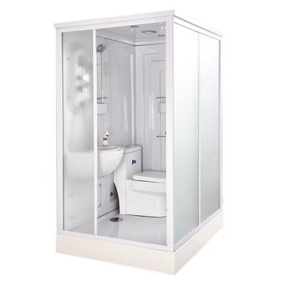 China Modern Integral Full Length Shower Room Toilet Glass Partition Bathroom for sale