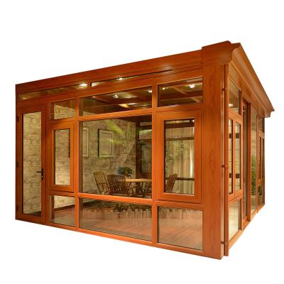 中国 Custom European Style Outdoor Garden Thermal Insulation And Shading Tempered Glass Outdoor Sun Room 販売のため