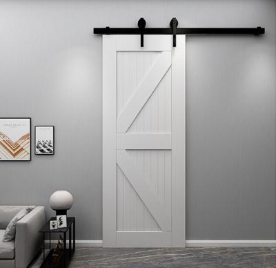 中国 Sound insulation all barn doors rail solid wood sliding door can be used for kitchen toilet 販売のため