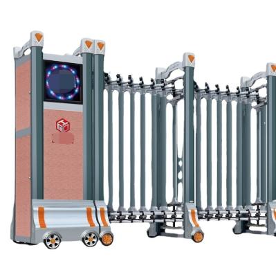 中国 EUROPEAN intelligent electric aluminum alloy trackless folding telescopic doors can be used in factories, yards 販売のため