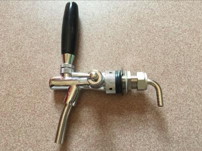 China Copper Beer Keg Accessories Flow Control Beer Tap / Faucet In Bar , Hotel for sale