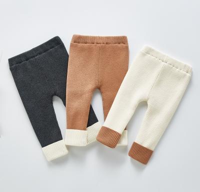 China Casual Pants Wholesale 100% Cotton Baby Pants Children's Trousers Baby Unisex Knitted Pants for sale