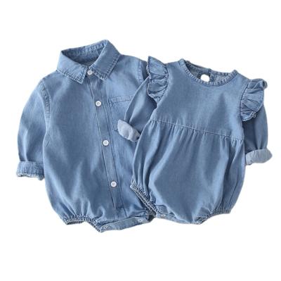 China 2020 New Style Flutter Sleeve Baby Girls Rompers Baby Clothes Romper Baby Summer Girl Demon Slayer for sale