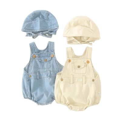 China Summer Romperss 2020 New Baby One Piece Style Solid Color Ruffle Washable One Piece Baby Boy Rompers for sale