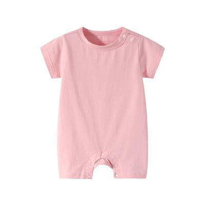 China 100% Warm Cotton Rompers Baby Boy Baby Clothes Summer Short Sleeve Infants Cotton Rompers for sale