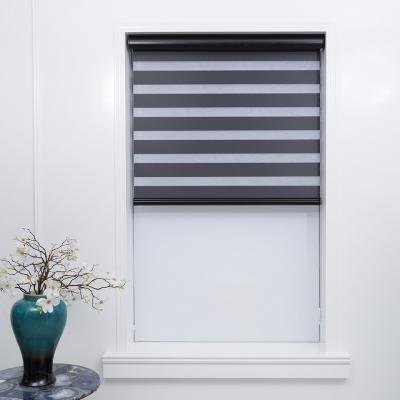 China High Quality Blackout Sunscreen Zebra Roller Day Night Blinds Shades Window Zebra Blinds for sale