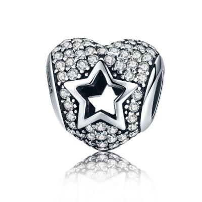 China Other Up To Date Engrave Heart Star CZ Glitter Beads for sale