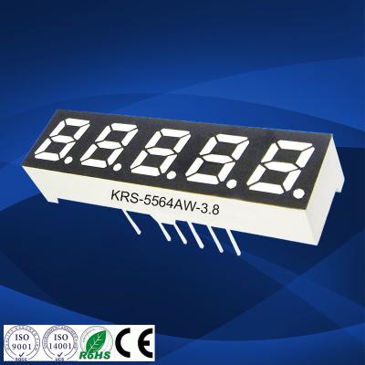 China Indoor Common Anode Super White 0.56 Inch 5 Digit Led Digital Pendulum Five Digits 7 Segment Display for sale