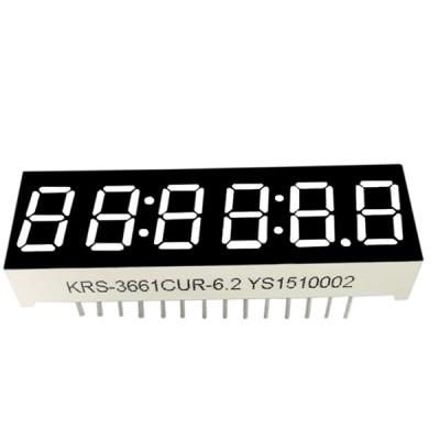 China Red Color FND DC/AC 0.56 Inch 6 Inch Digital Led 7 Segment Display For Timer for sale