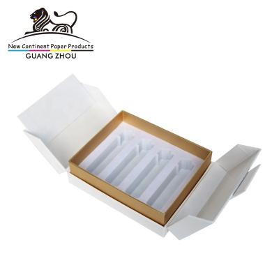 China Hot Sale Biodegradable Customized Lamination CBD White Matte Cosmetics Box With Eva Insert Gift Box Set White Gift Box for sale