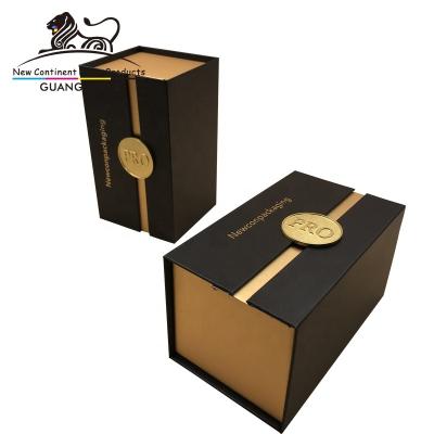 China Handmade OEM Printed Black Matte Cosmetics Packaging Box For Personal Skin Care Packaging Box for sale