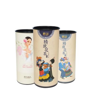 China Low Moq Biodegradable Customized Gift Box Round Packaging Tube Matt Lamination Round Box for sale