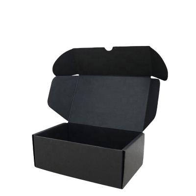 China Biodegradable Black Shipping Box Logo Customized Printed Shipping Custom Carton Corrugated Box for sale