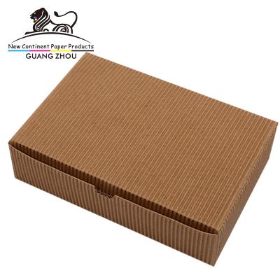 China Disposable Brown Pound Shaped Pizza Package Corrugated Paper Box For Packing Fast Foods for sale