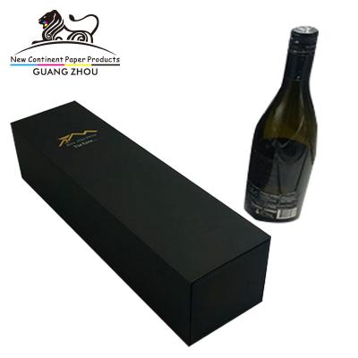 China Luxury Recycled Materials Design Printed Drawer Sliding Custom Whiskey Packaging Black Wine Gift Box for sale