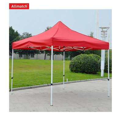 China Fireproof Custom Outdoor Event 3x3 Folding Printed Red Gazebo Canopy Tent for Trade Show for sale