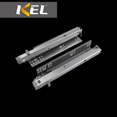 China Modern High Quality Heavy Duty 3 Fold Telescopic Hydraulic Drawer Slides Concealed By Undermount Ball Bearing for sale