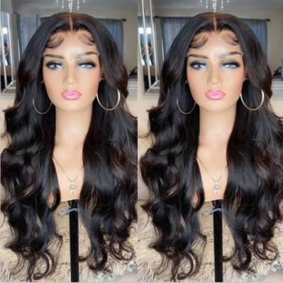 China 2022 Silky Straight Fashion Loose Wave Swiss Lace Front Wig 5x5 Lace Closure Loose Swiss Cuticle Aligned Hair Wigs For Black Women for sale