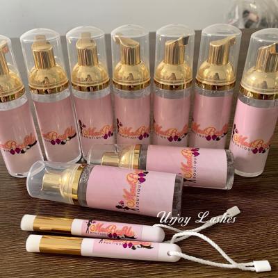 China Long Rose Bump 60ml Private Label Lash Mousse Vegan Natural Silver Wick Golden Silver Shampoo Oil Free Detergent for sale