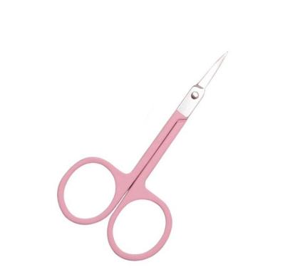 China Comfortable Handle Lashes Scissors Eyebrow Tweezers Eyelash Applicator Makeup Set Private Label Rose Gold Eyebrow Scissors for sale