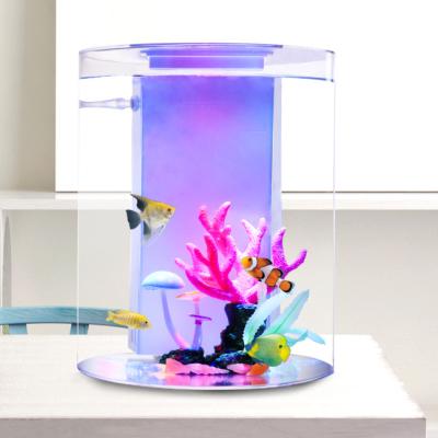 China Aquarium Acrylic GCO 6 Gallon Viable Mini Cylinder for sale