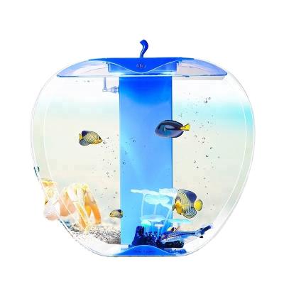 China Transparent/Red/Green/Blue/Yellow/White Color Viable Mini Tank Acrylic Aquarium for sale