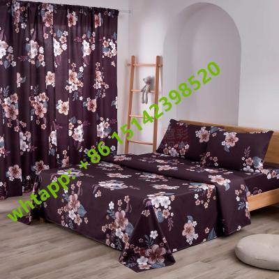 China Flower Bedding Set Curtain Comforter Bed Set Anti Static Bedding for sale