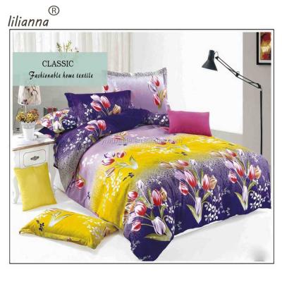 China HOT SALE TWILL Microfiber Fabric New Design Printed Bedding Set 5d Bulk for sale