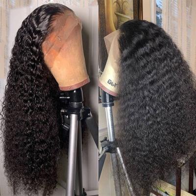 China Thin Curly Curly Curly 13x4 Hd Wig Lace Front, Deep Wave Virgin Human Hair Hd Lace Front Wig, 13x6 Hd Lace Frontal Wig For Black Women for sale