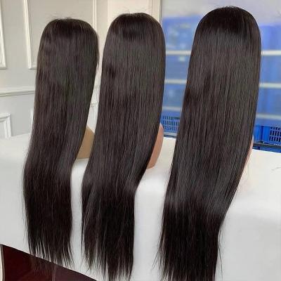 China Silky Straight Wave 30 Lace Front Wig, Raw Bone Straight Hair Wig, 40 Inch Hair Full Cuticle Aligned Virgin Hair Wigs For Black Women for sale