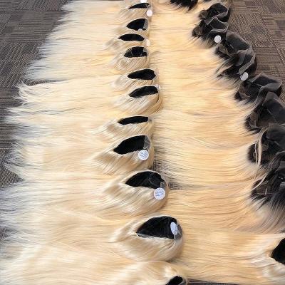 China Blonde 613 Wave Glueless Silky Straight Full Lace Wig, Hd Transparent Wigs Hair Lace Front Brazilian, Raw Virgin Hair 613 Wigs Wholesale for sale