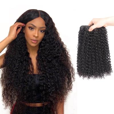 China Cheap Seller Brazilian Curly Hair Bundles, 100% Cuticle Aligned Virgin Kinky Curly Hair Weaves, Grade 12a Bundles Jerry Curls Human Hair for sale