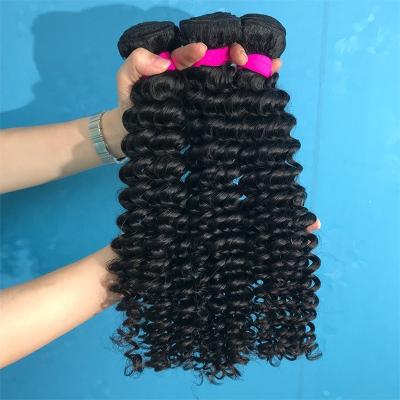 China Deep Wave 10a Grade Raw Cuticle Aligned Hair Vendors, Unprocessed Deep Wave Hair Bundles, Wholesale Brazilian Virgin Curly Hair Weaves for sale