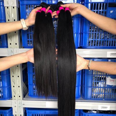 China Silky Straight Wave Raw Cuticle Aligned Straight Hair Vendors, Mink Brazilian Hair Extensions 100% Real Human Hair, Virgin Hair Weave Bundles for sale