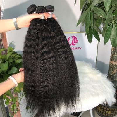 China Natural STRAIGHT Yaki Curly Hair, Unprocessed Virgin Hair Bundles Vendor Extensions, Raw Curly Straight Hair Wholesale Vendors for sale