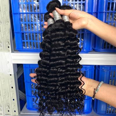 China Deep Wave Deep Wave Virgin Hair Wholesale Vendors, Raw Cuticle Aligned Single Vendor Hair, Curly Hair Extension Bundle Hair Weave for sale