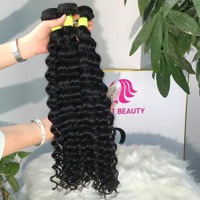 China Brazilian Deep Wave Hair Extensions Seller, Raw Cuticle Aligned Virgin Deep Wave Hair, Wholesale 100% Hair Bundle for sale