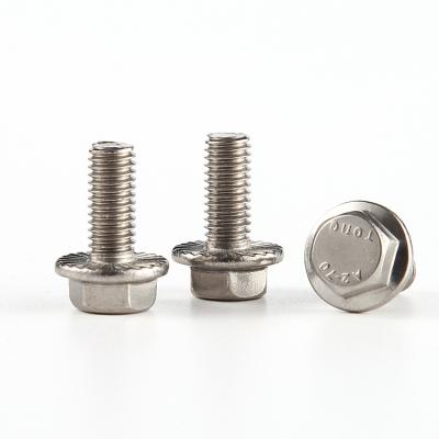 China Stainless Steel Hexagon m5-m42 Flange Bolts Hex DIN6921 Flange Serrated Bolt Shape Head Fuckke for sale