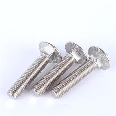 China stainless steel din603 mushroom head round head square neck carriage bolt with nutm4 hex carriage bolt for sale