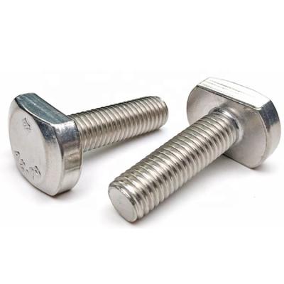 China Stainless Steel T Bolt Hammer Head T Type Bolt T Type Screw Stud For 3030 Series 10mm Aluminum Profile for sale