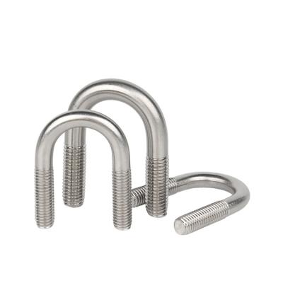 China Stainless Steel Hot Dip Galvanized U Bolt Sizes Auto Part Trailer U Bolt Nut Pipe Clamp High Strength 316 Stainless Steel Square U Bolts for sale