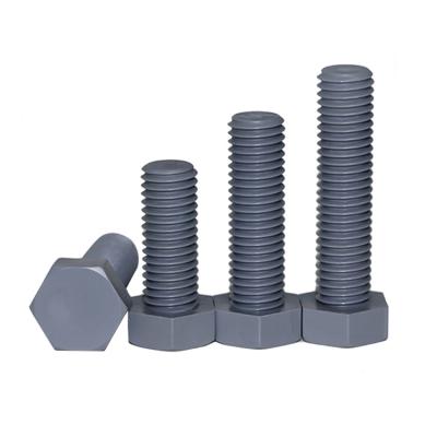 China Baiseke Nylon Thread PA66 High Quality Polyamide Full Nylon Plastic Head Hex Bolt DIN 933 for sale