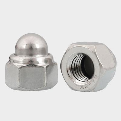 China Heavy Industry Stainless Steel Self Locking Nut 304 316 DIN986 Nylon Dome Cap Nut For Screw Bolt for sale